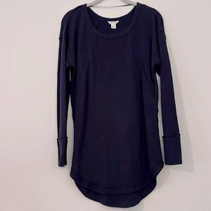 Caslon Navy Blue Thermal Top